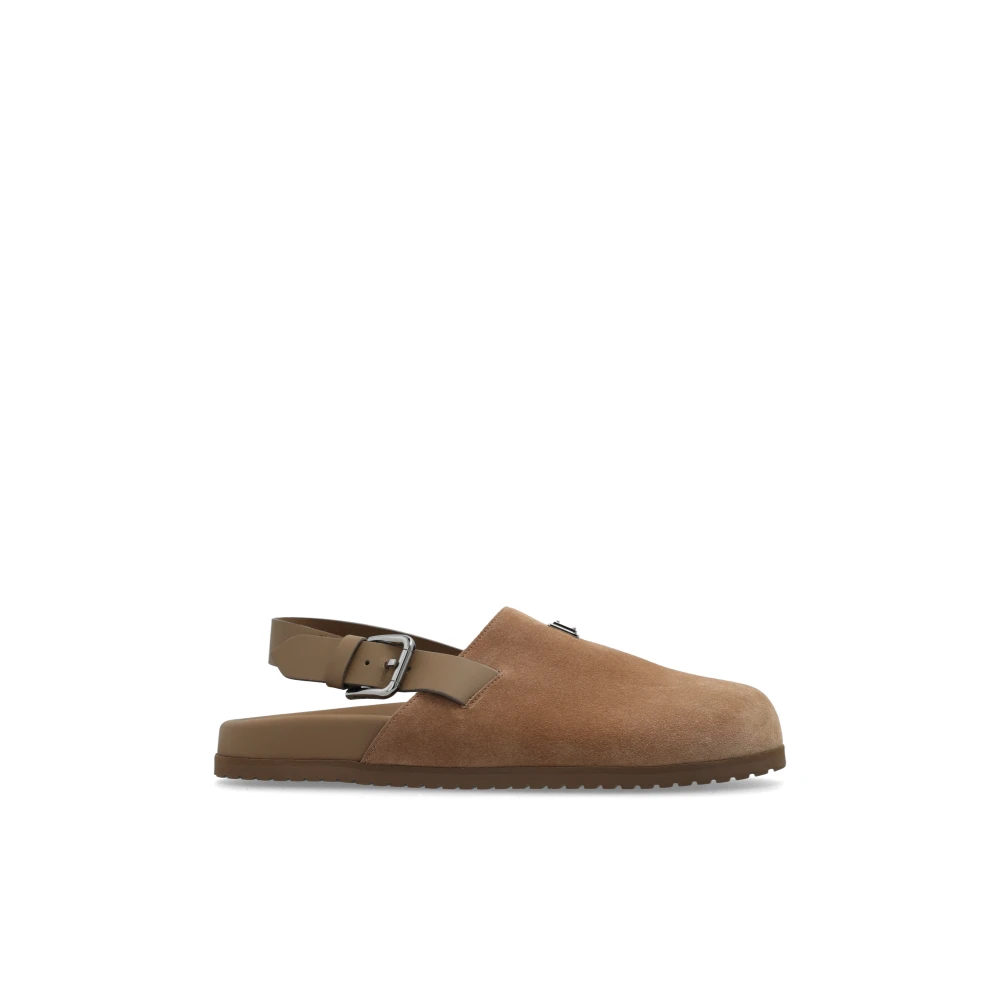 Dolce & Gabbana Herren Braun - Wildleder Hausschuhe - Shoes - 44 Eu