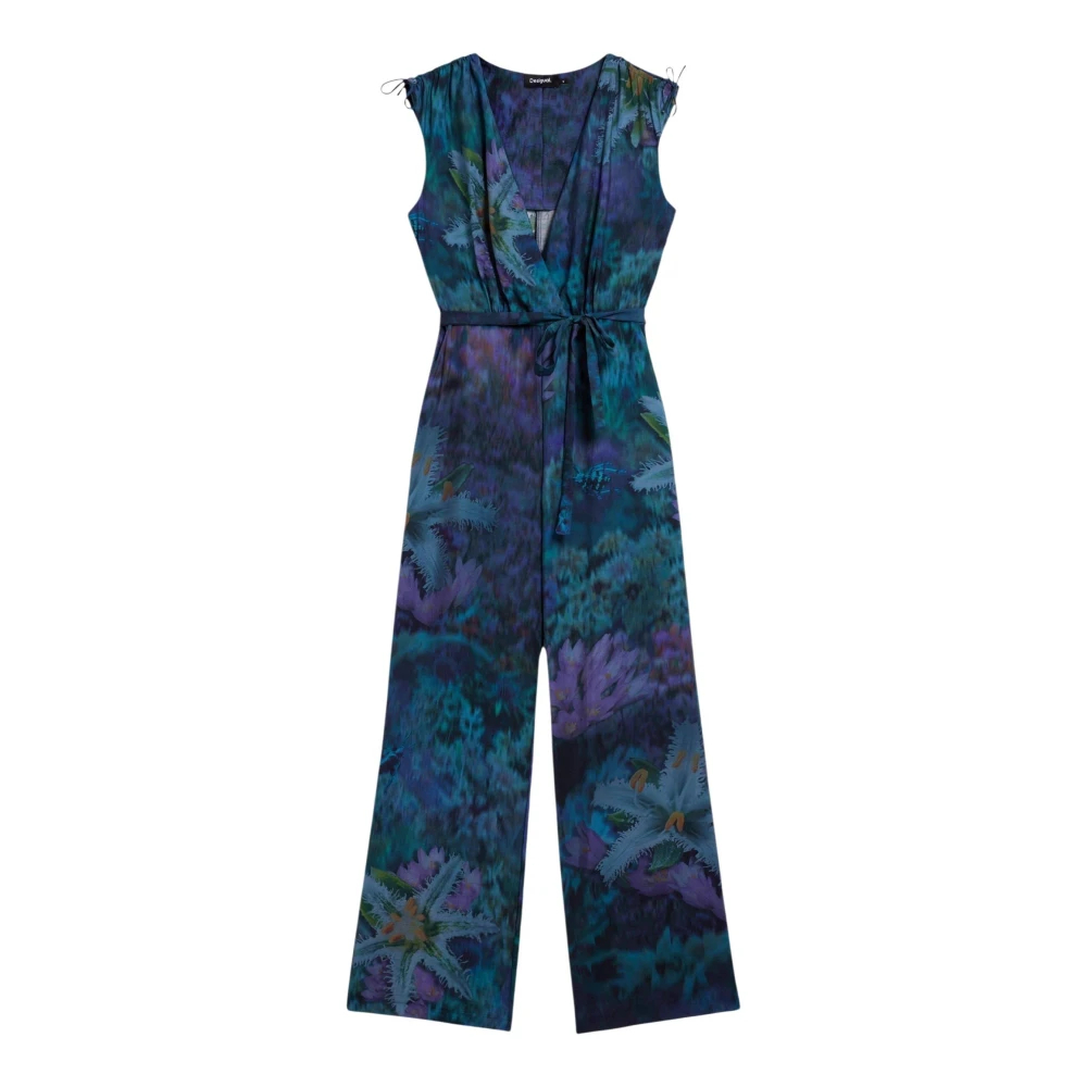 Desigual Damen Multicolor - Jumpsuit Floresazul - Jumpsuits & Playsuits - Mehrfarbig -S