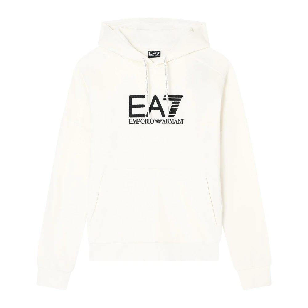 Emporio Armani Ea7 Herren Weiß - Sportlicher Kapuzenpullover - Sweatshirts & Hoodies - M