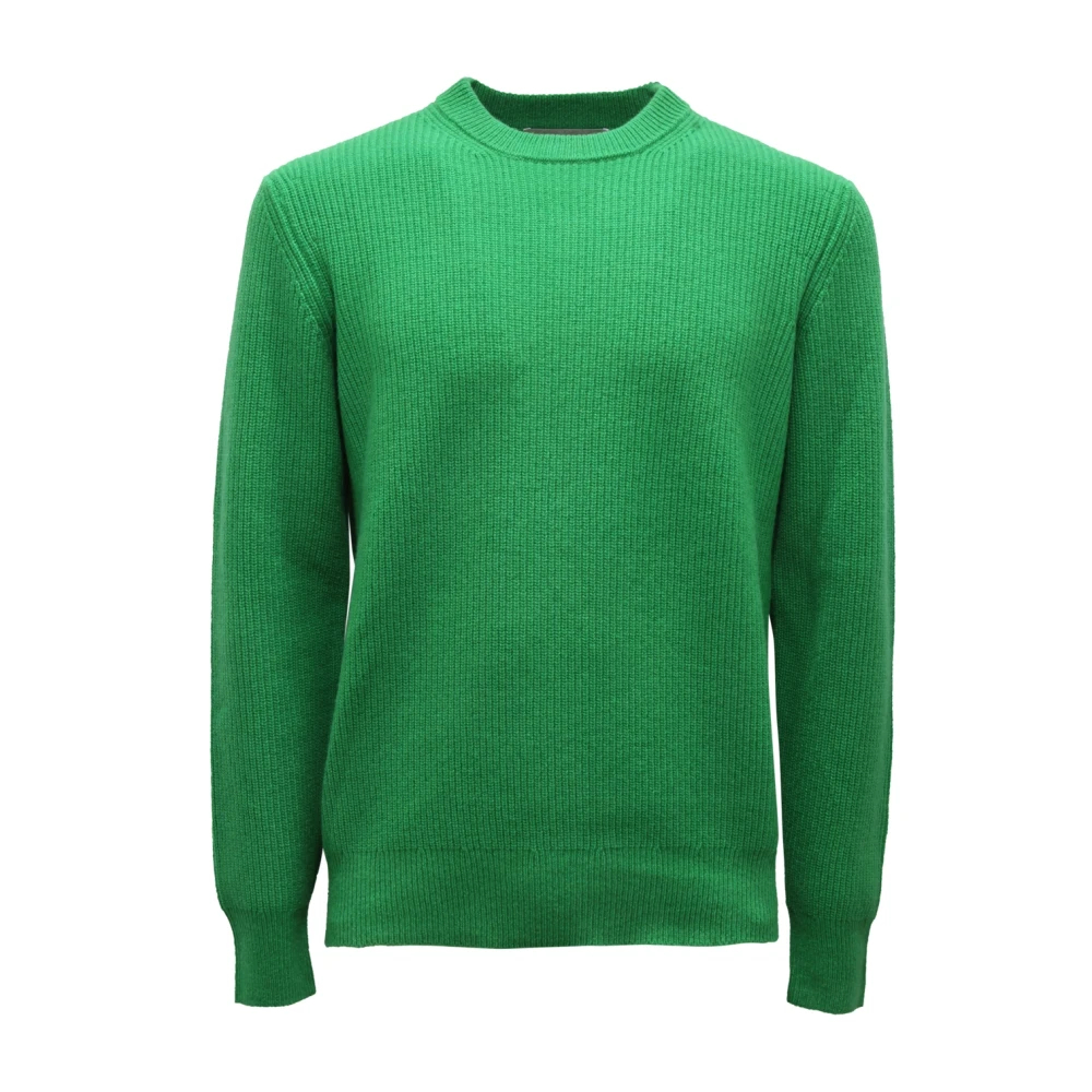 Ballantyne Herren Grün - R Neck Pullover - Knitwear - M