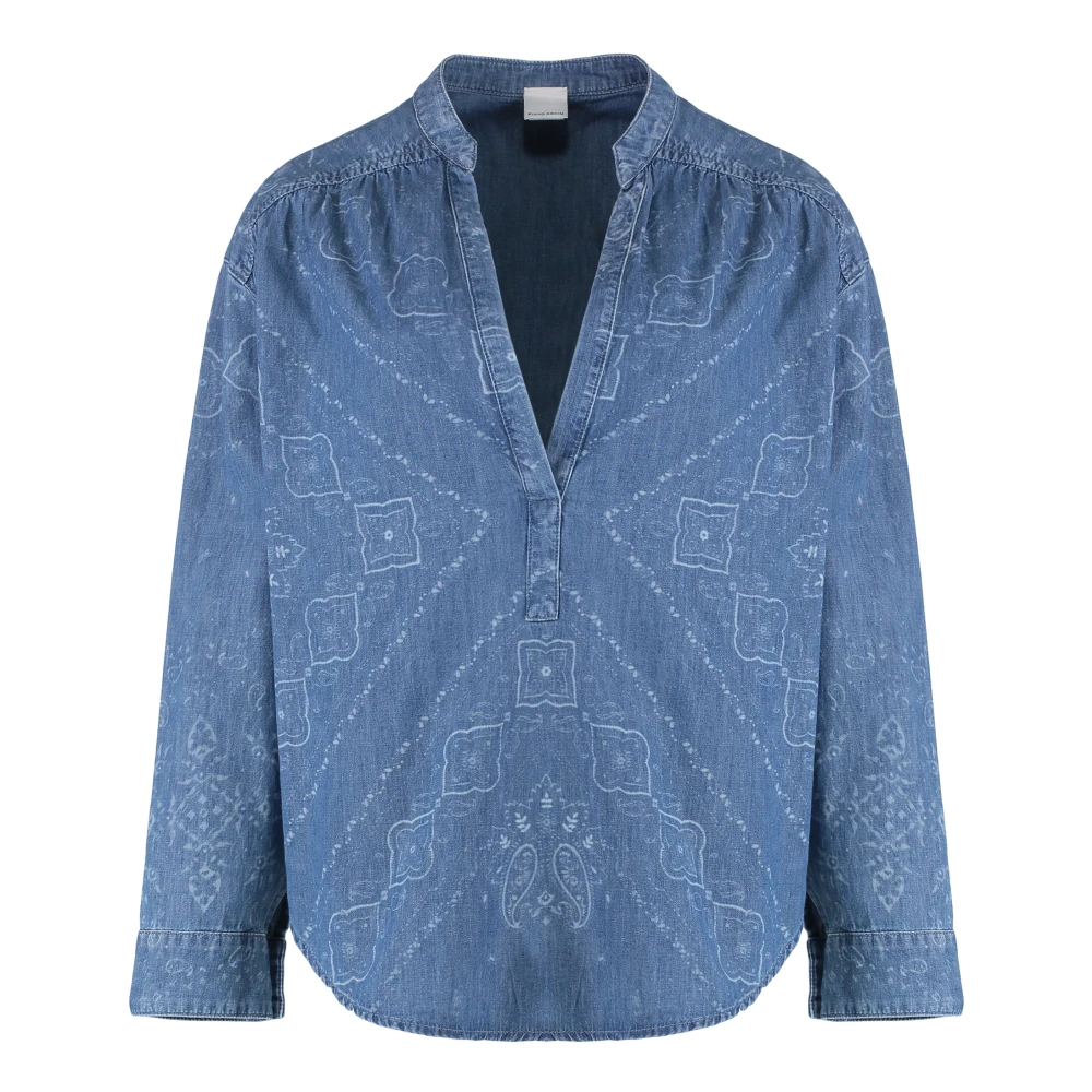 Pinko Damen Blau - Bengasi Bluse - Blouses & Shirts - Xs