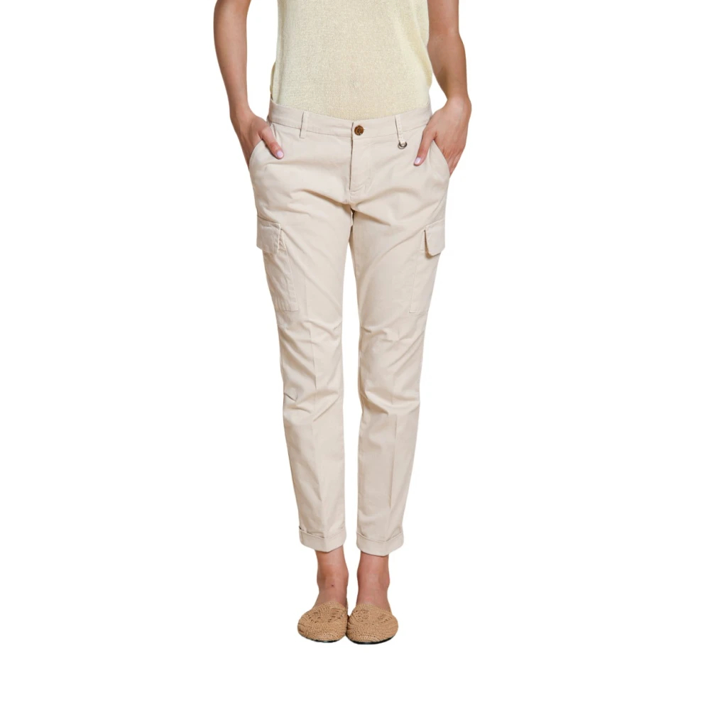 Mason's Damen Beige - Chile City Cargo Pants - Trousers - 2XS