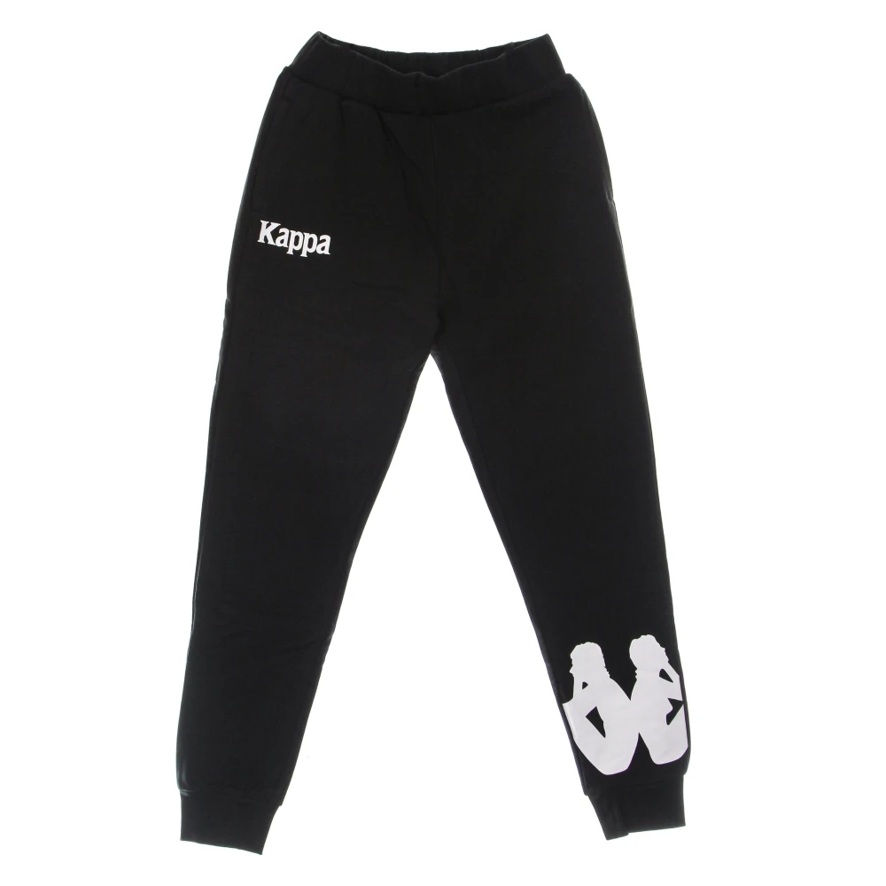 Kappa Herren Schwarz - E/Weiße Leichte Trainingshose - Trousers - K - Xl