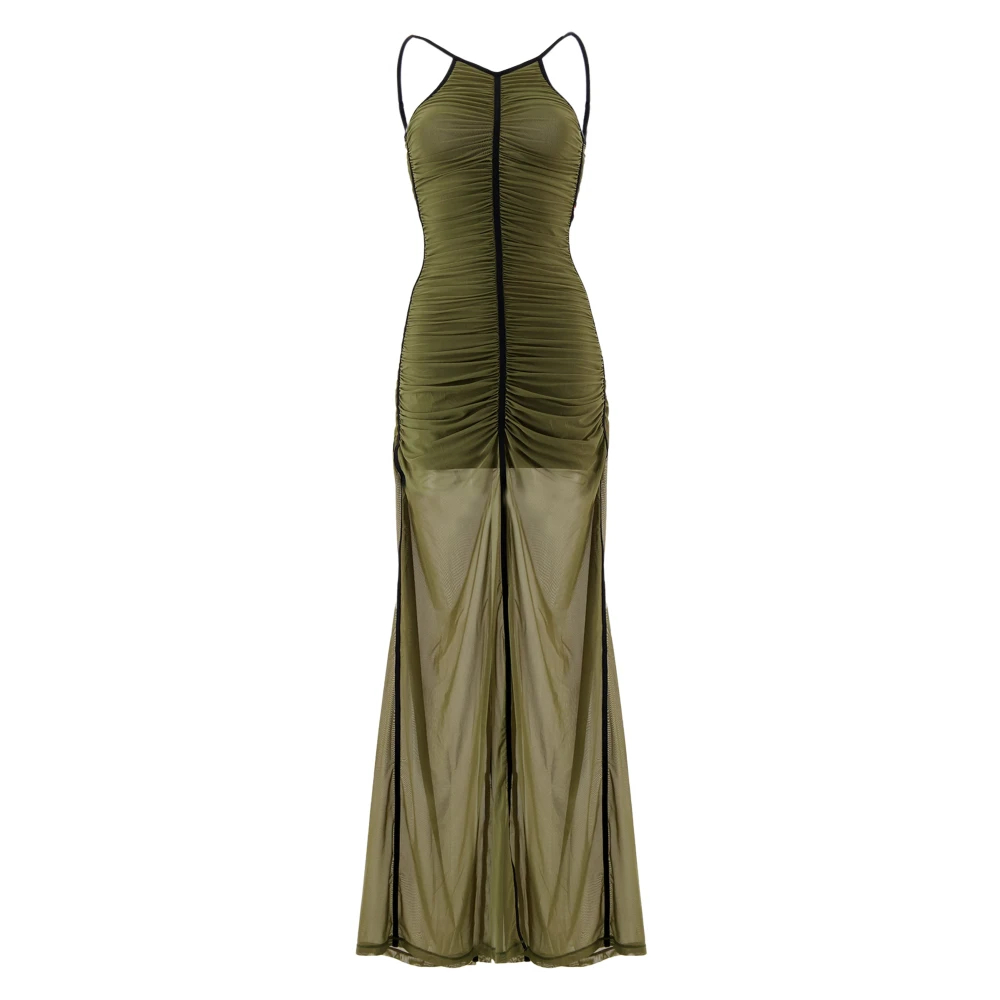 Diesel Damen Grün - Slim Fit Layered Kleid - Dresses - S