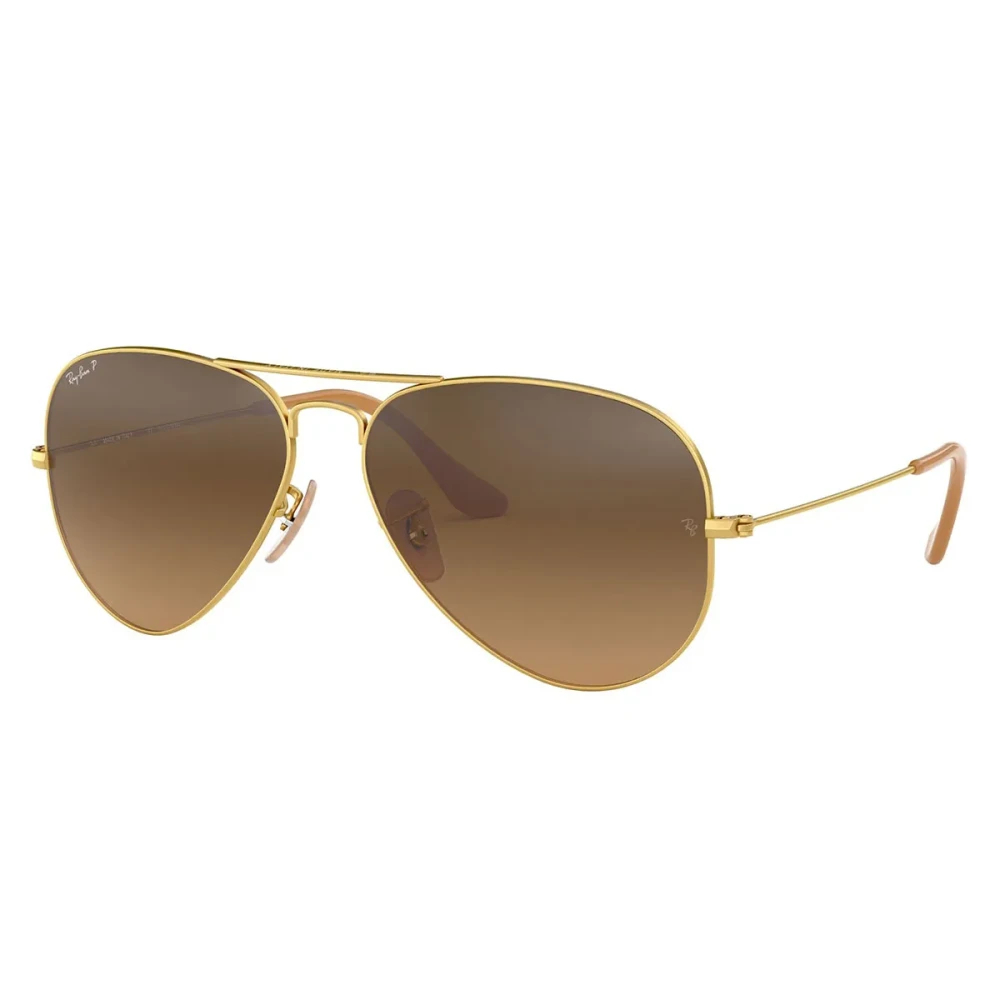 Ray-Ban Aviator Gradient Sonnenbrillen Gold Fassung Braun Glas Polarisiert 55-14, RB3025 - Bild 7