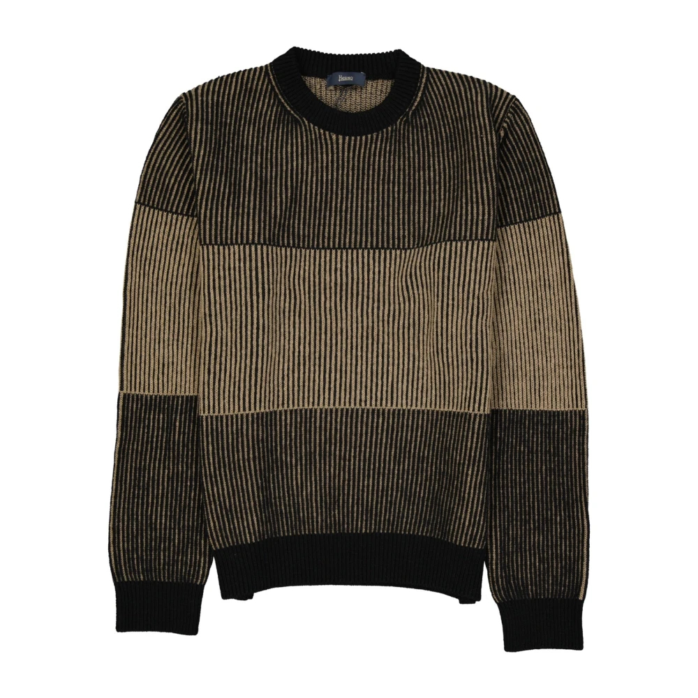 Herno Herren Multicolor - Round-Neck Strickwaren - Knitwear - Mehrfarbig - Xl