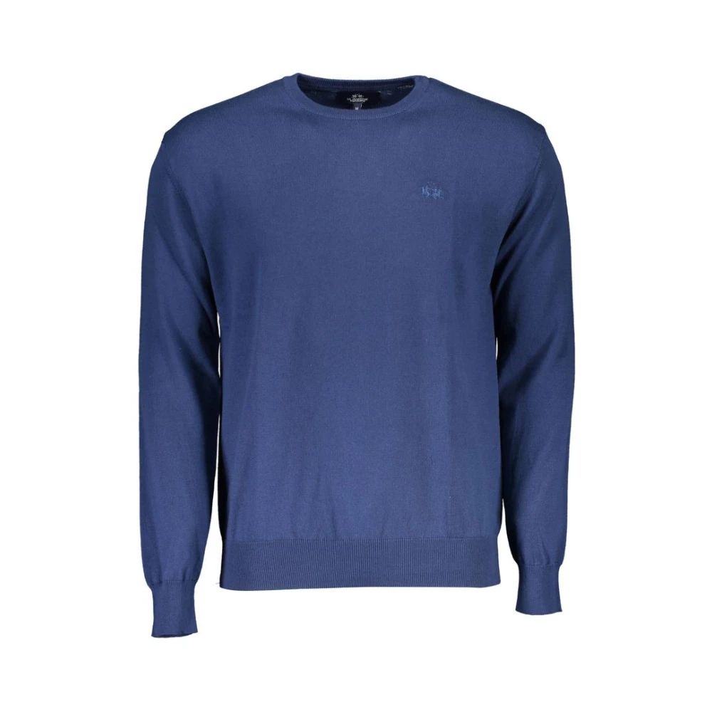 La Martina, Herren, Pullover, Blauer Baumwollpullover für Männer, Blau, (M) - Bild 6