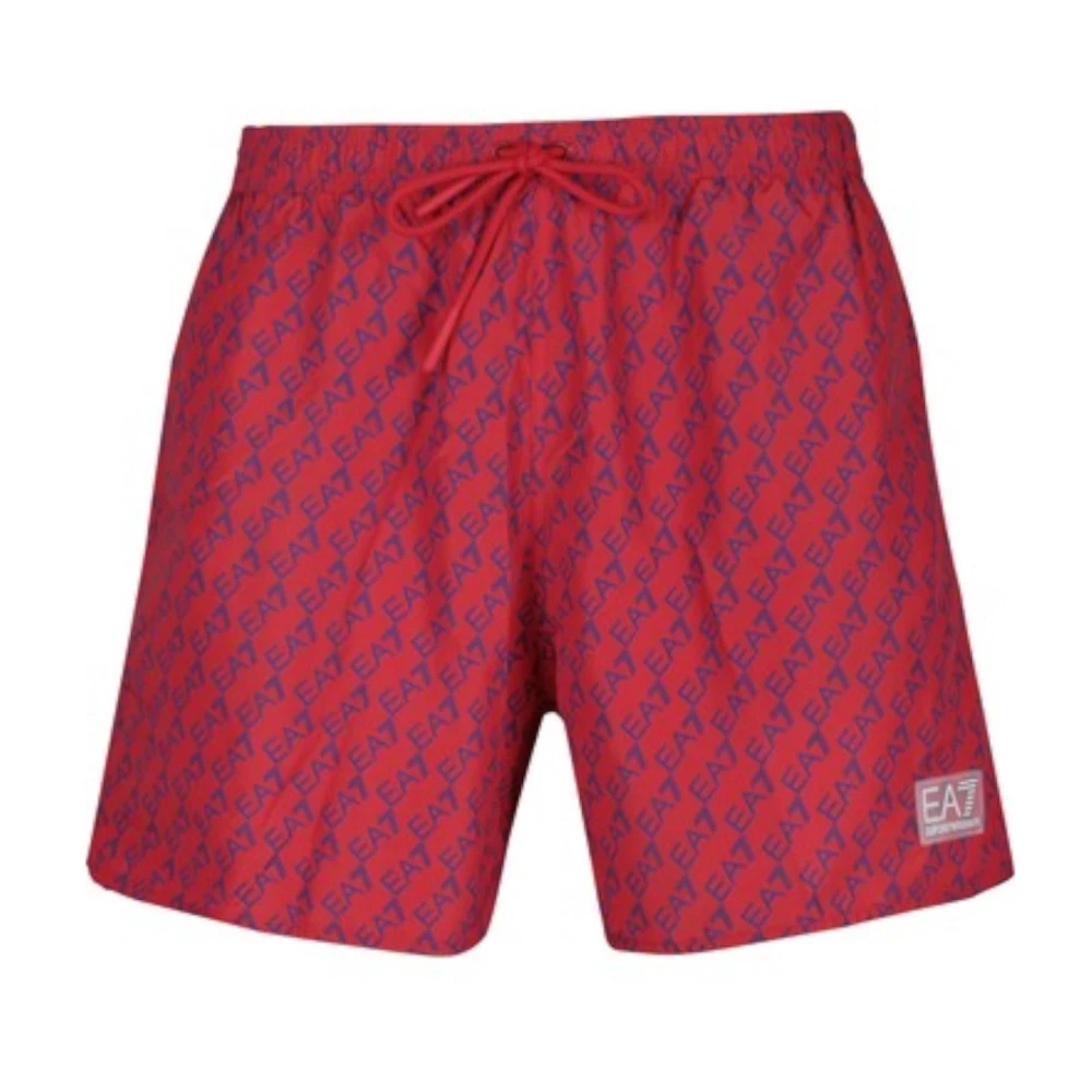Emporio Armani Ea7 Herren Rot - E Beachwear Von Ea7 - Swimwear - L