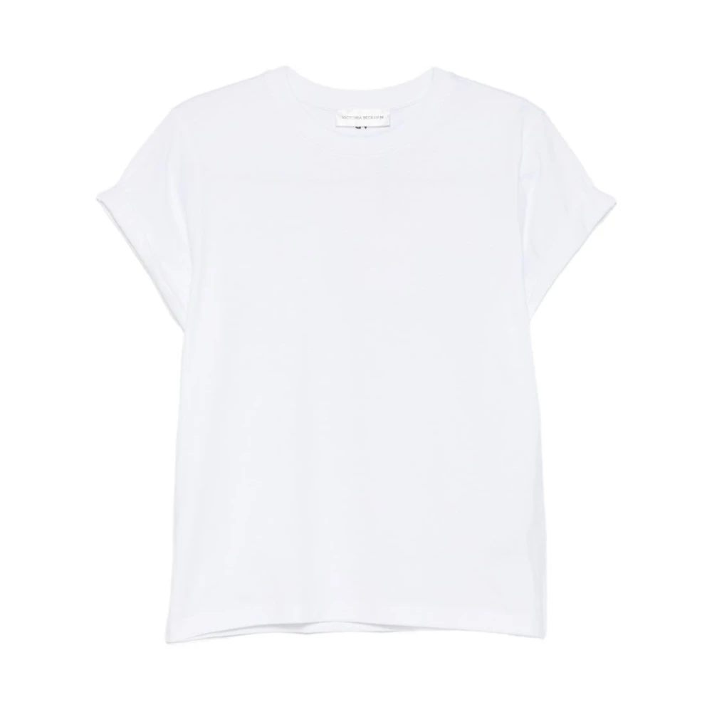 Victoria Beckham Damen Weiß Kurzärmeliges T-Shirt Tilly - Bild 7