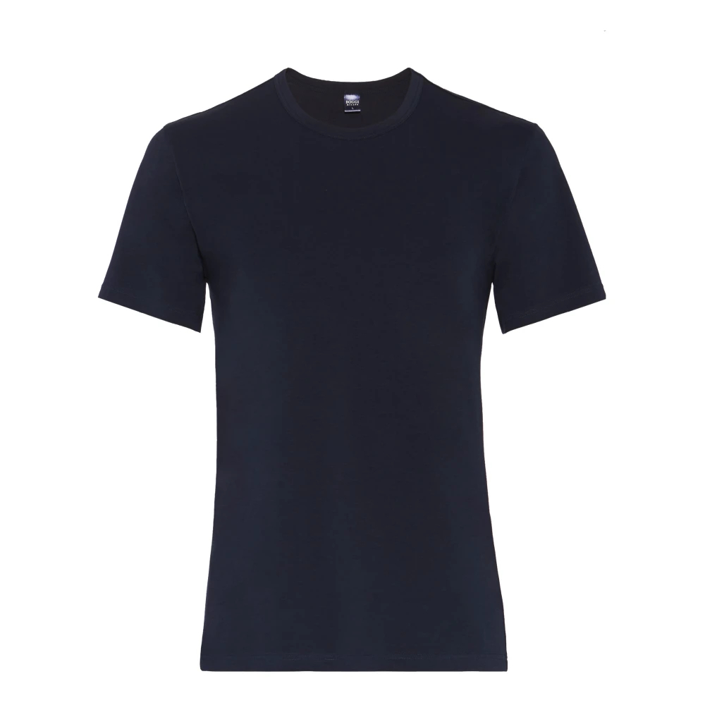 Boggi Milano Herren Blau - Stretch Baumwolljersey T-Shirt - Tops - Xl