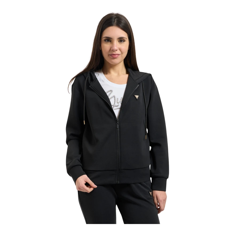 Guess , Damen, Sweatshirts & Hoodies, Schwarzk, L - Bild 8