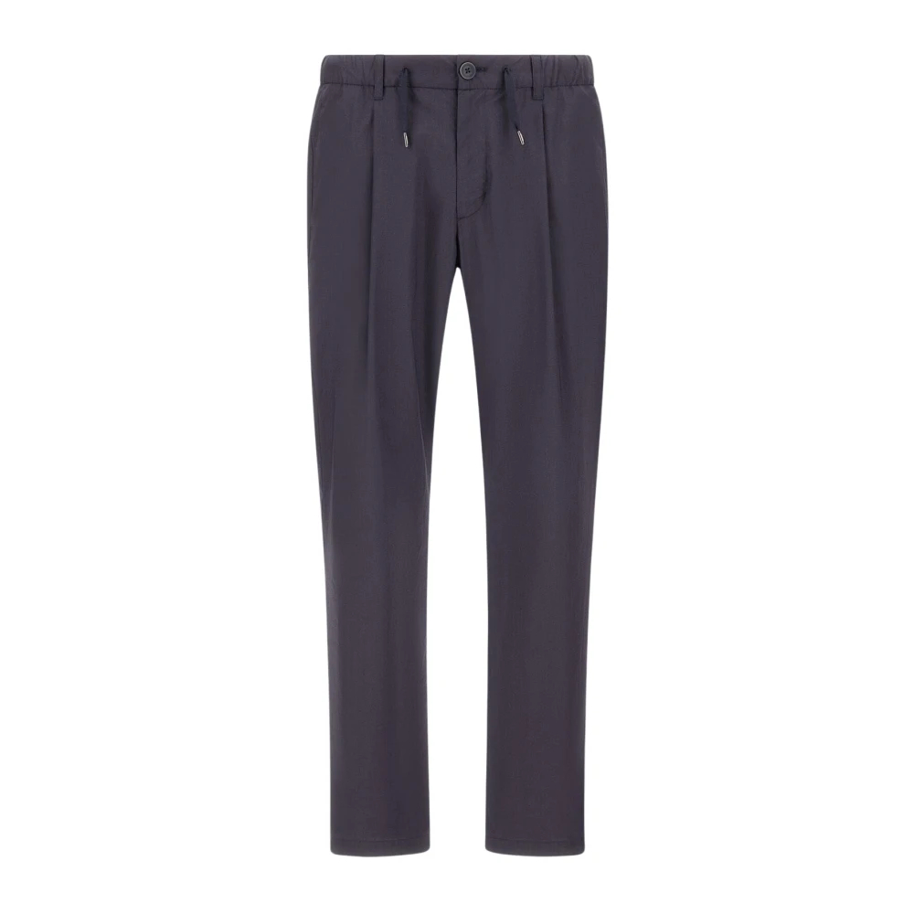 Herno Herren Blau - Leichte Baumwoll-Stretchhose - Trousers - S