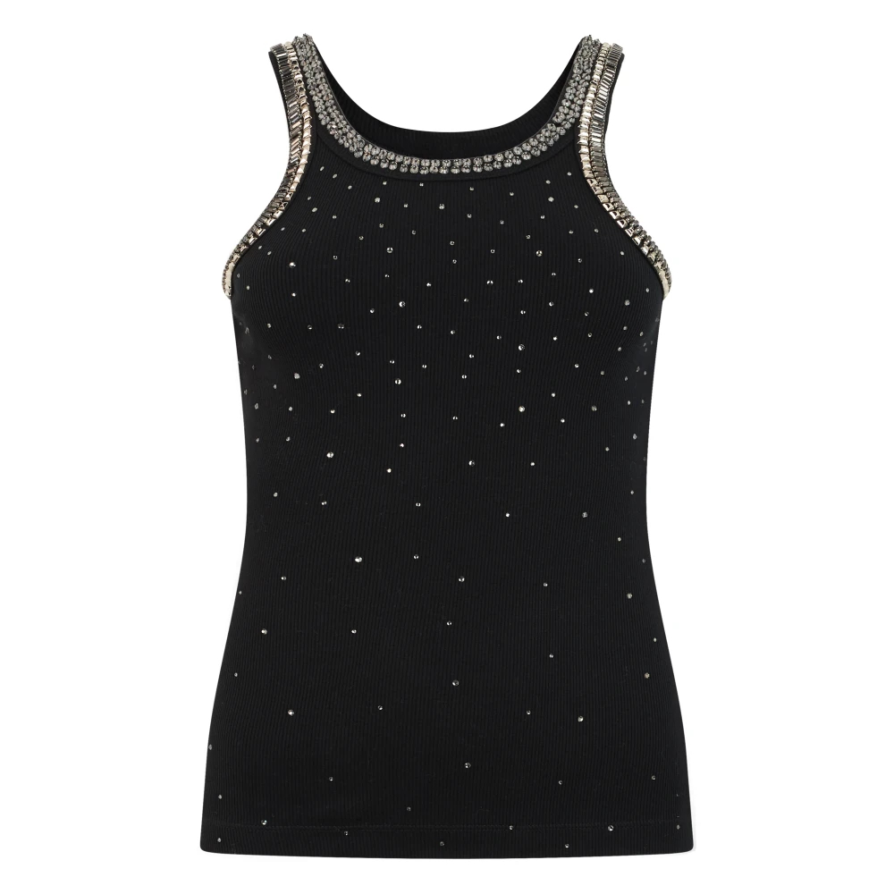 Pinko - Coriandoli Tank Top - Tops - Damen - Schwarzk - S - Bild 5