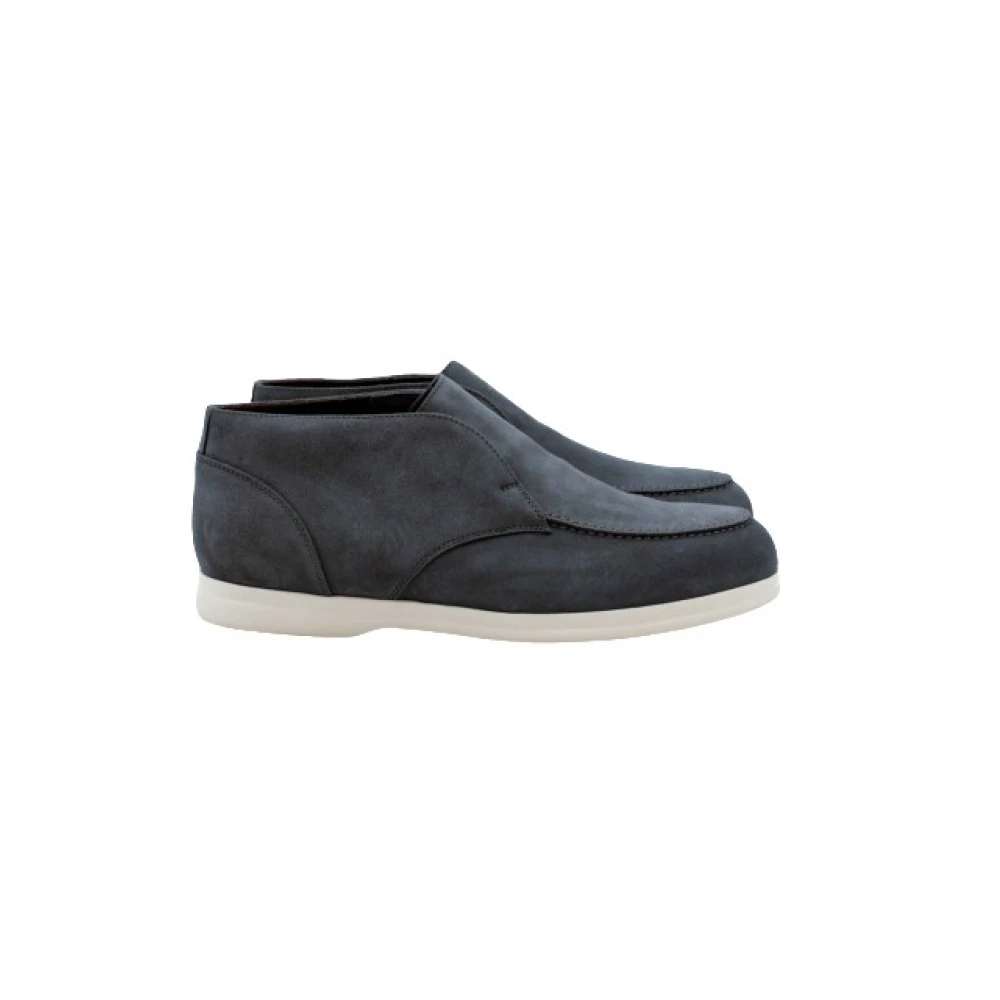 Doucal's Herren Blau - Navy Suede Desert Boots - Shoes - 44 Eu