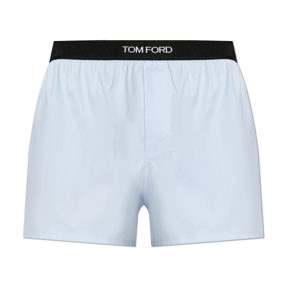 Tom Ford Herren Blau - Boxershorts Mit Logo - Underwear - M
