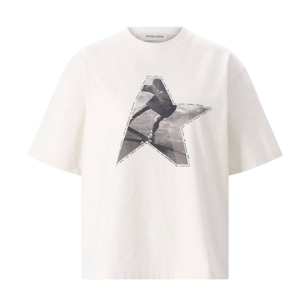 Golden Goose Damen Beige - Boxy T-Shirt - Tops - S
