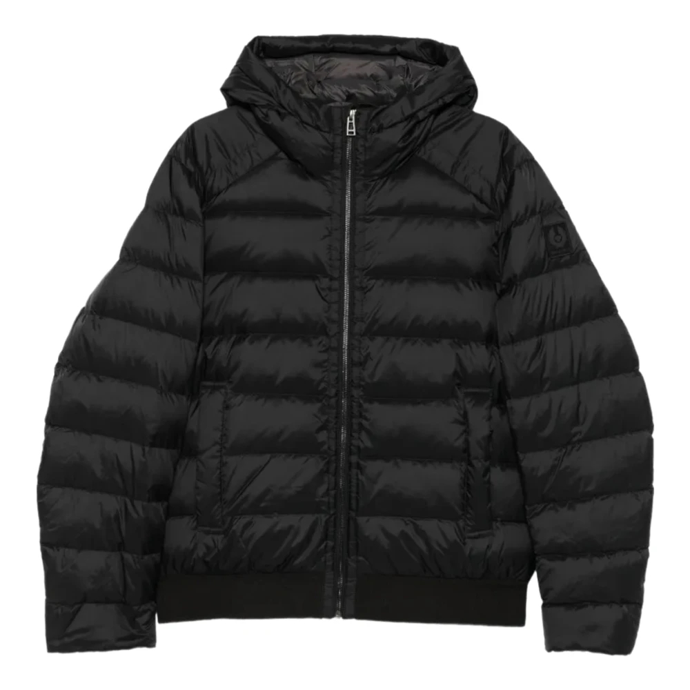 Belstaff Herren Schwarz Jacken Mikrofaser Unifarben - Bild 6