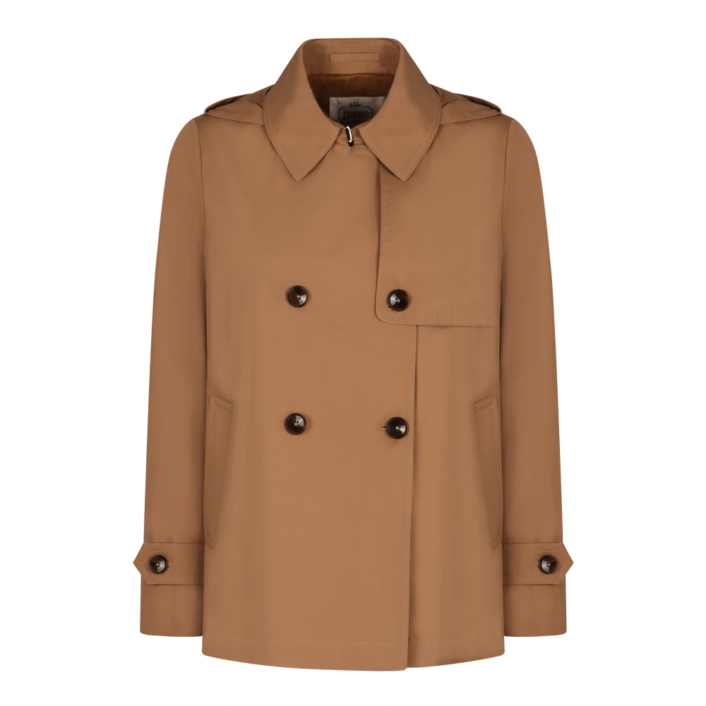 Herno Damen Braun - Trenchcoat Mit Kapuze - Coats - S