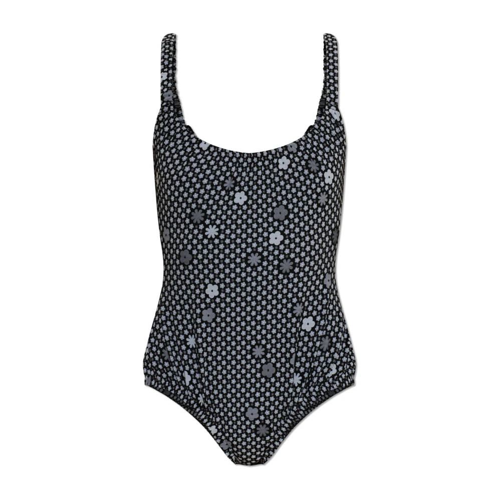 Mm6 Maison Margiela Damen Schwarz - Badeanzug Mit Blumenmuster - Swimwear - K - M
