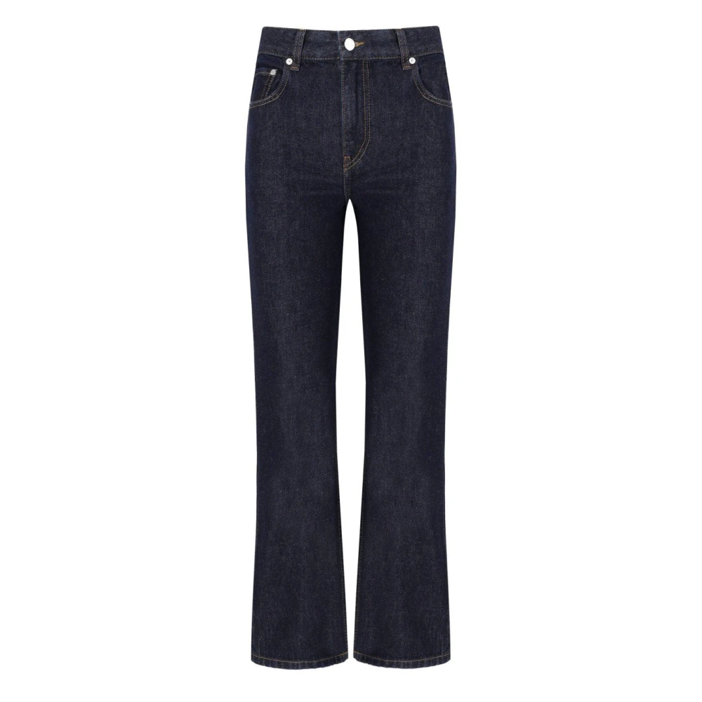 GANNI BETZY DUNKELBLAUE CROPPED BOOTCUT JEANS - Bild 4