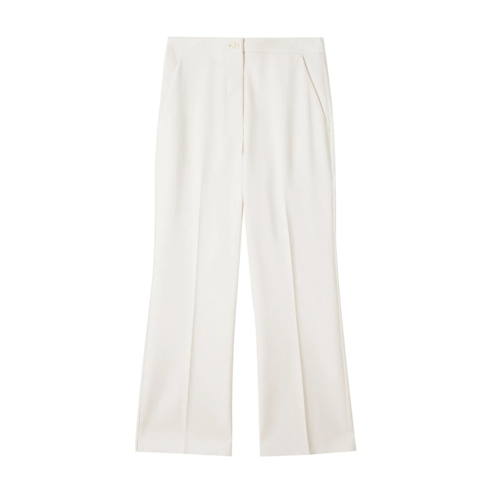 Patrizia Pepe Damen Beige - Soft Crepe Hosen - Trousers - S