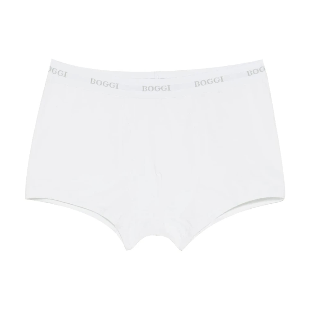 Boggi Milano Herren Weiß - Stretch Cotton Jersey Boxershorts - Underwear - M