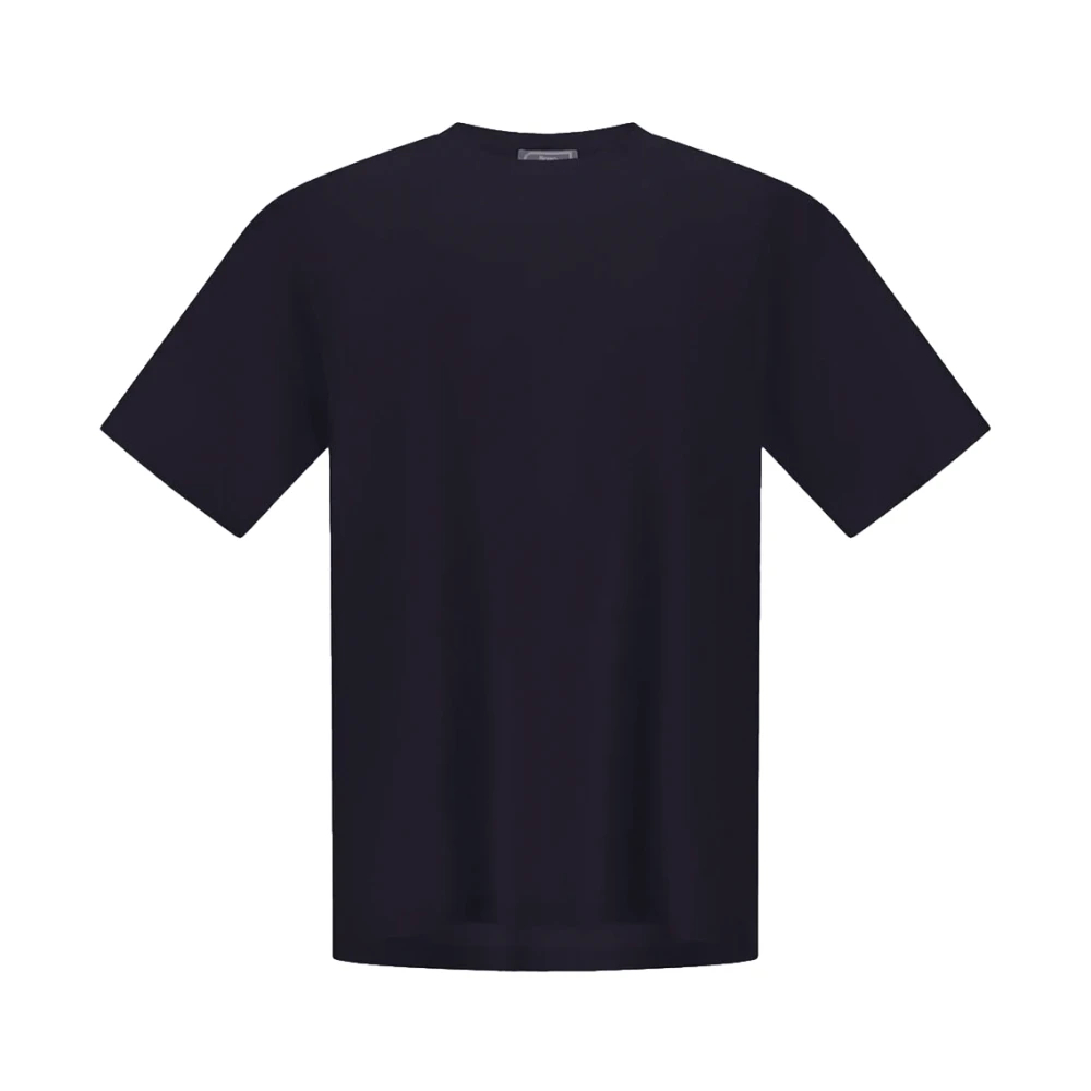 Herno Damen Blau - Stretch Baumwolljersey T-Shirt - Tops - M