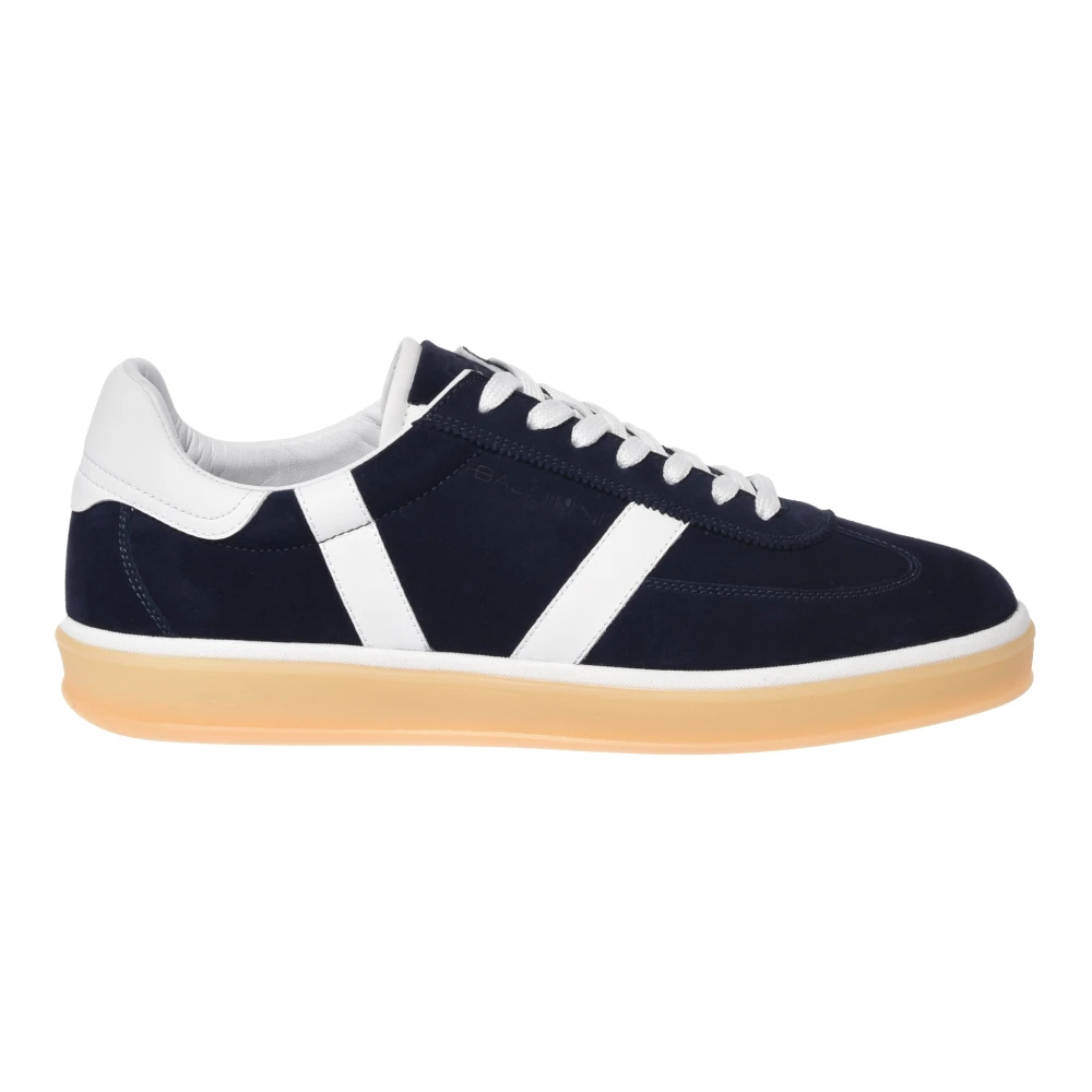 Baldinini Herren Blau - Suede Sneaker - Shoes - 41 Eu