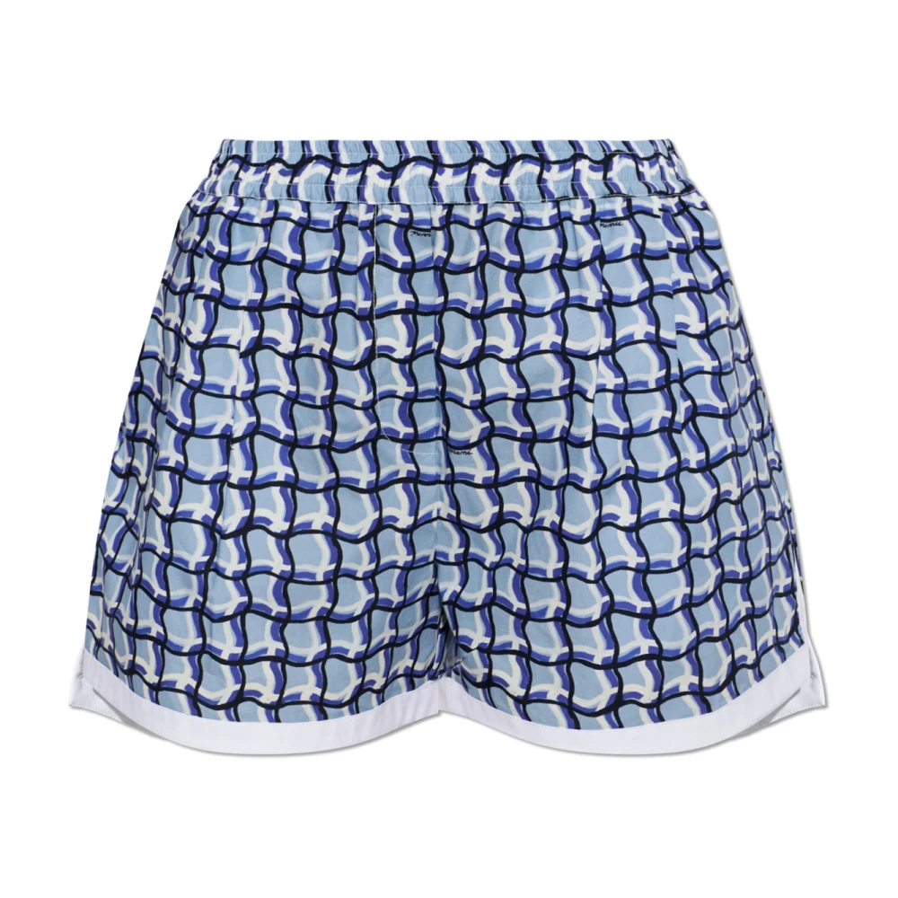 Marni Damen Blau - Gemusterte Shorts - Shorts - 2XS