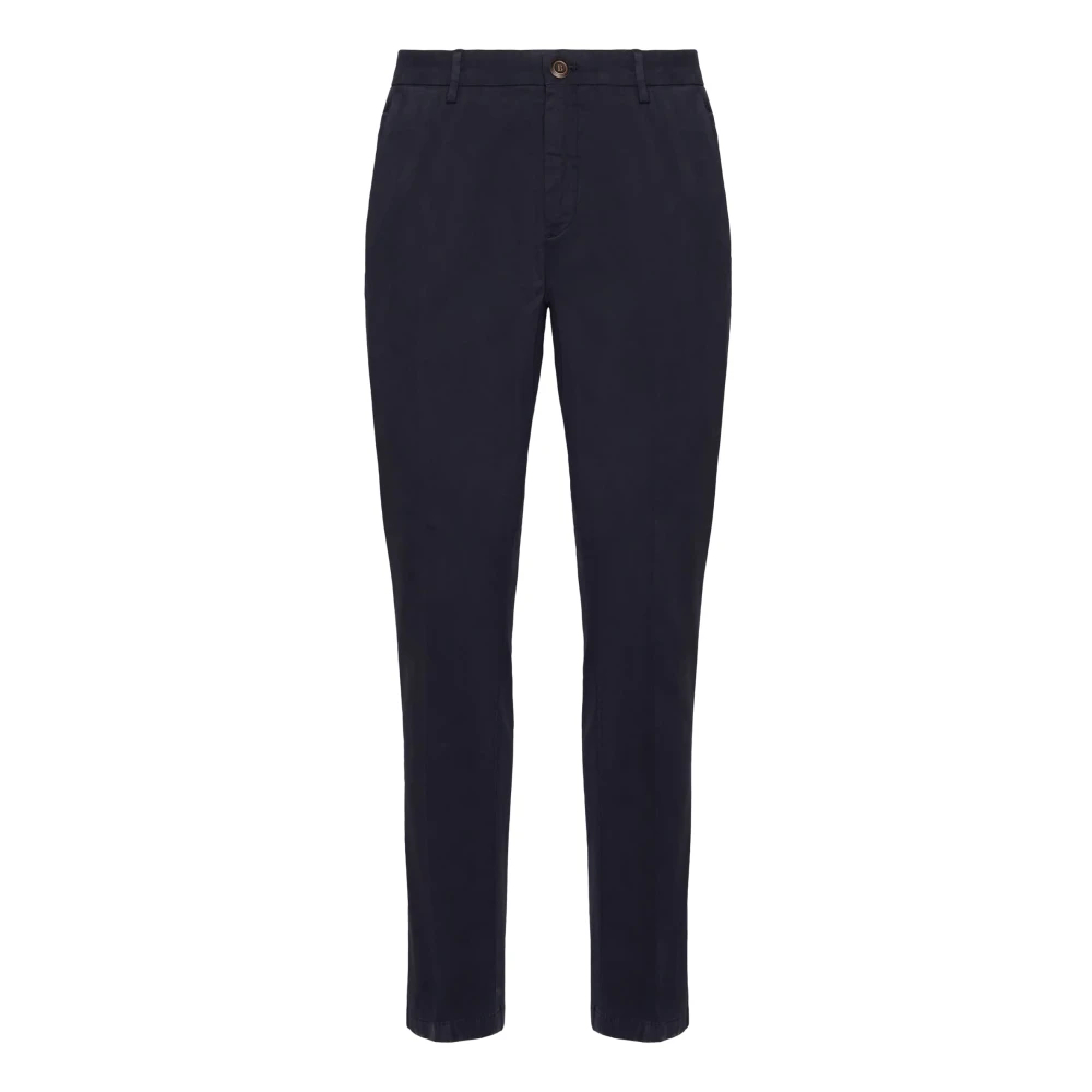 Boggi Milano Herren Blau - Stretch-Baumwollhose - Trousers - W34