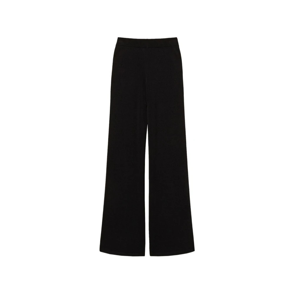 Twinset Damen Schwarz Strickhose Im Palazzo-Stil - Bild 3