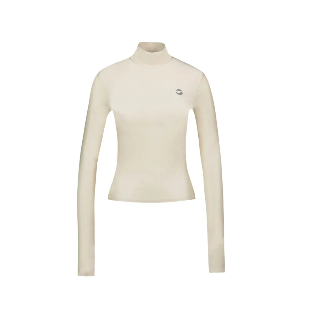 Coperni Damen Beige - Enges Top Mit Hohem Kragen - Tops - Xs