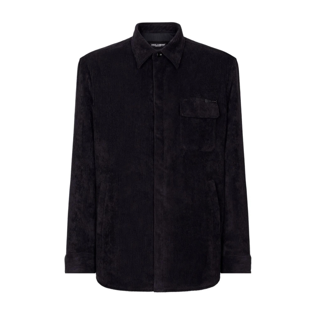 Dolce & Gabbana Herren Schwarz - E Hemden Aw24 Bekleidung - Shirts - K - L