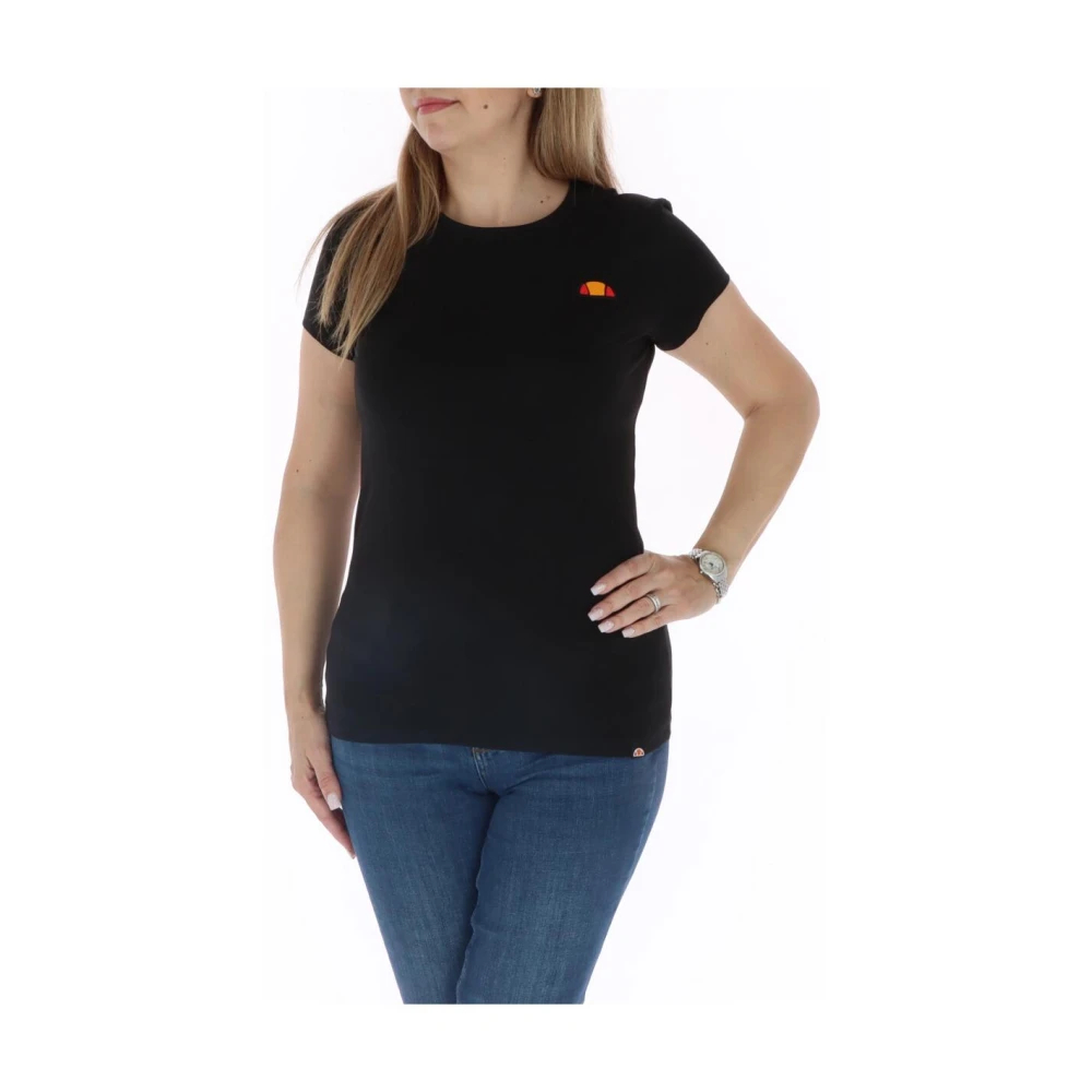 Ellesse Damen Schwarz - Es Bedrucktes Crew Neck Tee - Tops - K -M