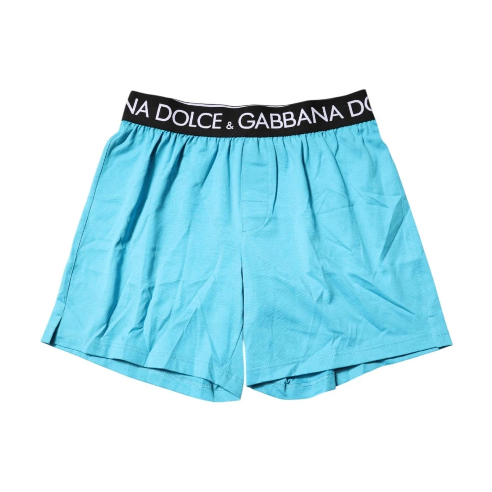Dolce & Gabbana Herren Blau - Logo Waist Boxershorts Unterwäsche - Underwear - S