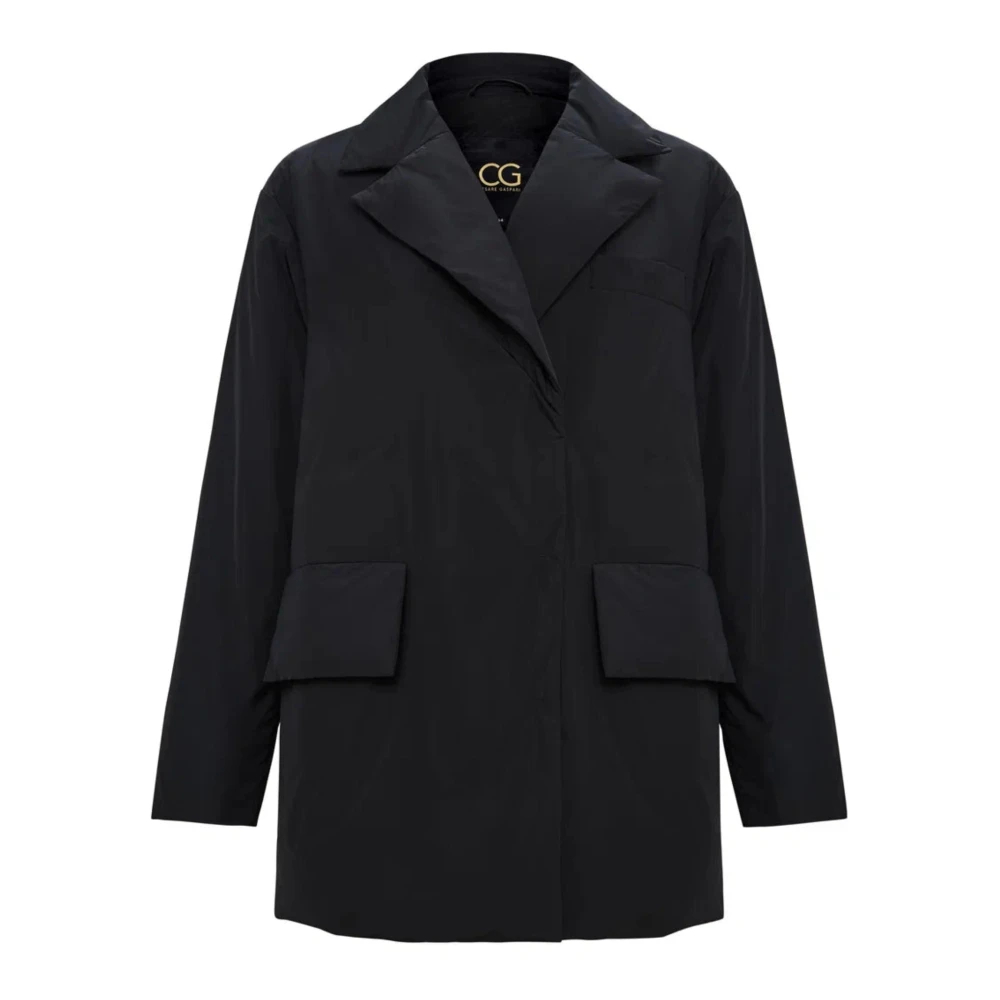Cesare Gaspari Damen Schwarz - Gesteppter Blazer Mit Gürtel - Jackets - K - S