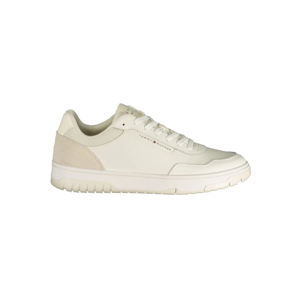 Tommy Hilfiger, Herren, Sneakers, Th Basket Core Lite Lth/Suede, Gelb, Weiss, (45) - Bild 4