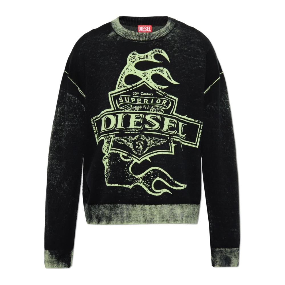 Diesel Herren Schwarz - Sweater K-Belez - Knitwear - K - 2XL