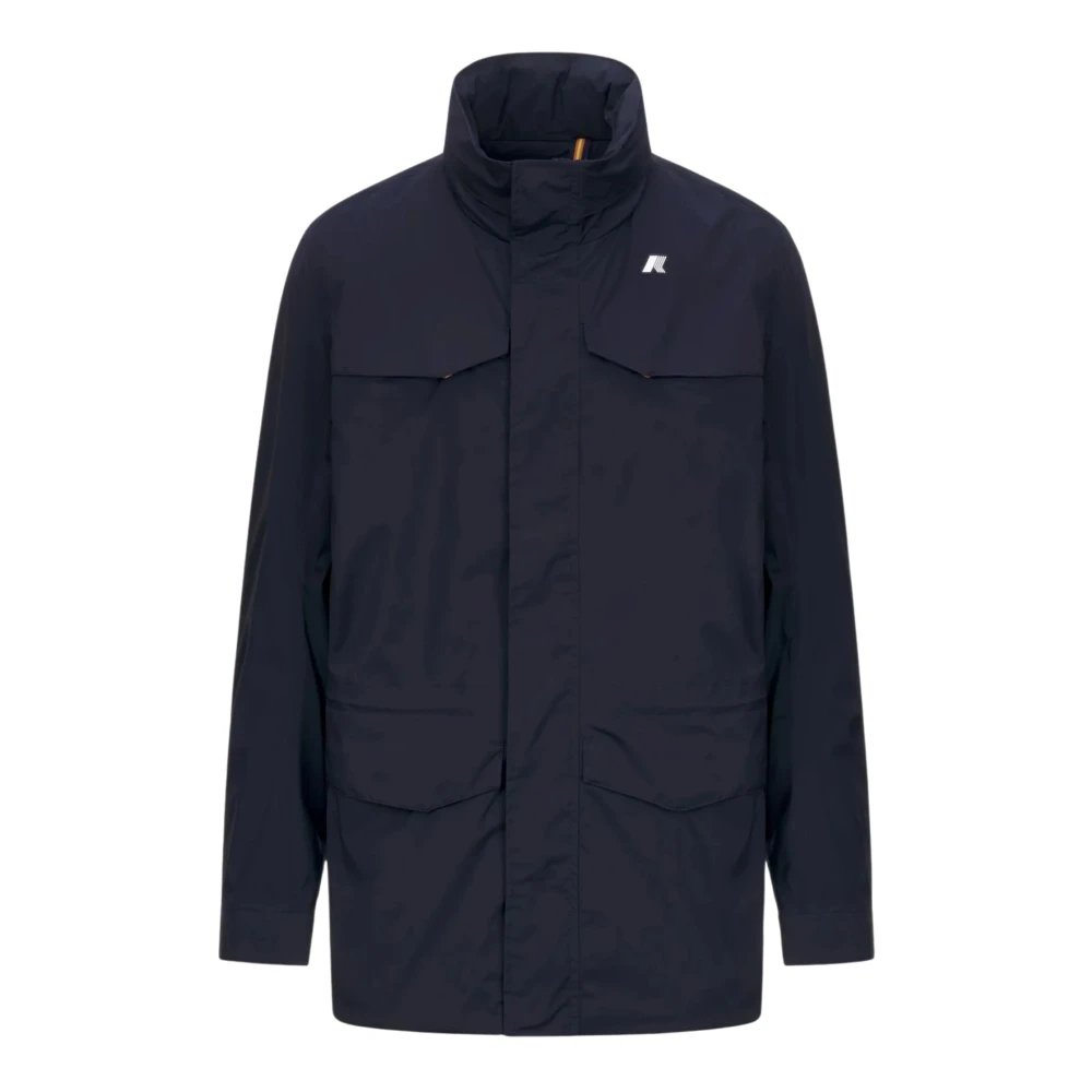 K-Way Herren Blau - Manuel Stretch Nylon Jersey - Jackets - L