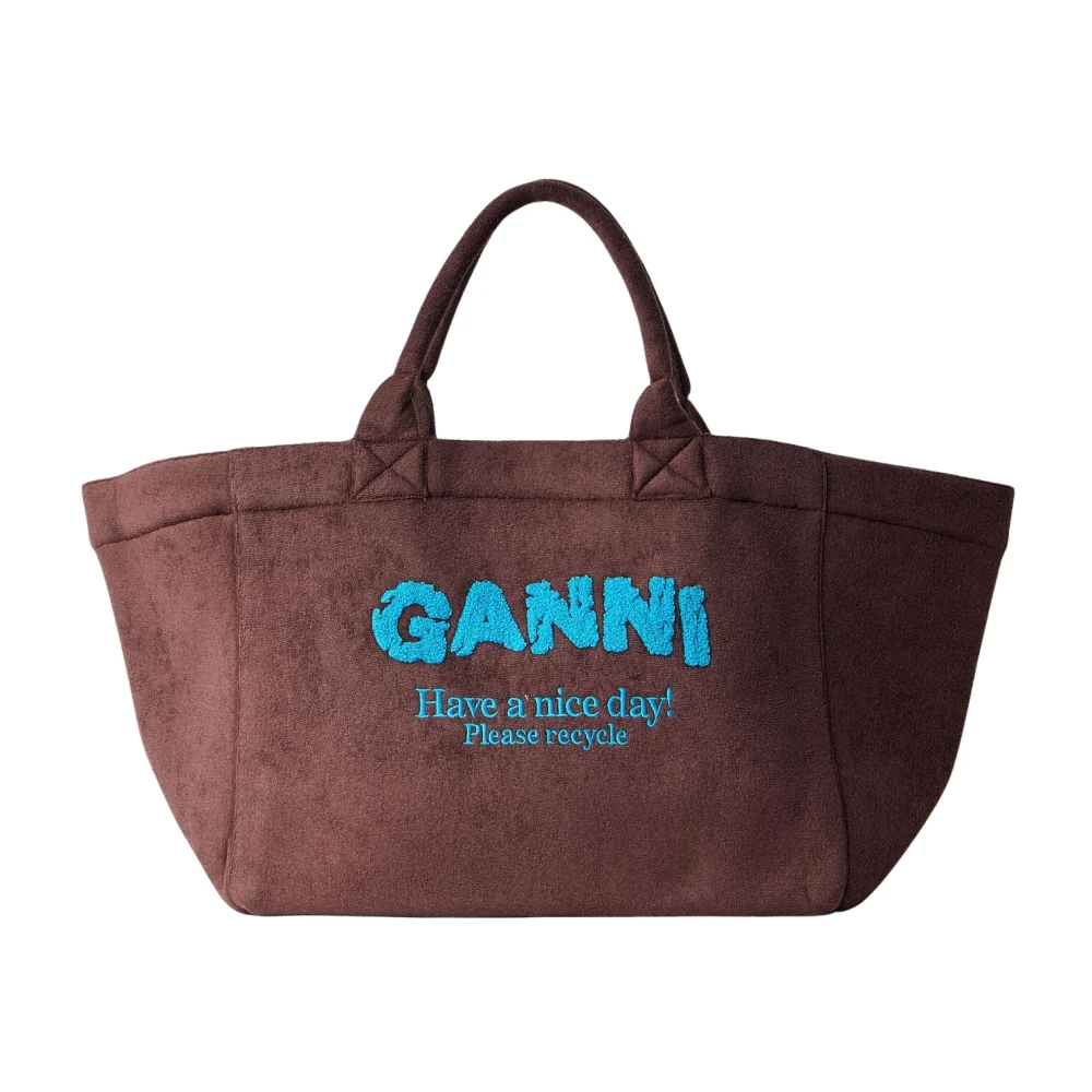 GANNI XXL-Wendeshopper in Braun - Bild 5