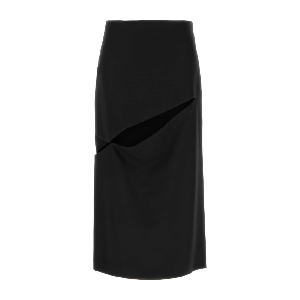 Jil Sander Damen Schwarz - Cut-Out Midi-Rock - Skirts - K -L