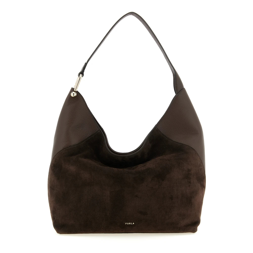 Furla - Lara Large Schultertasche - Bags -Damen -Braun -One Size