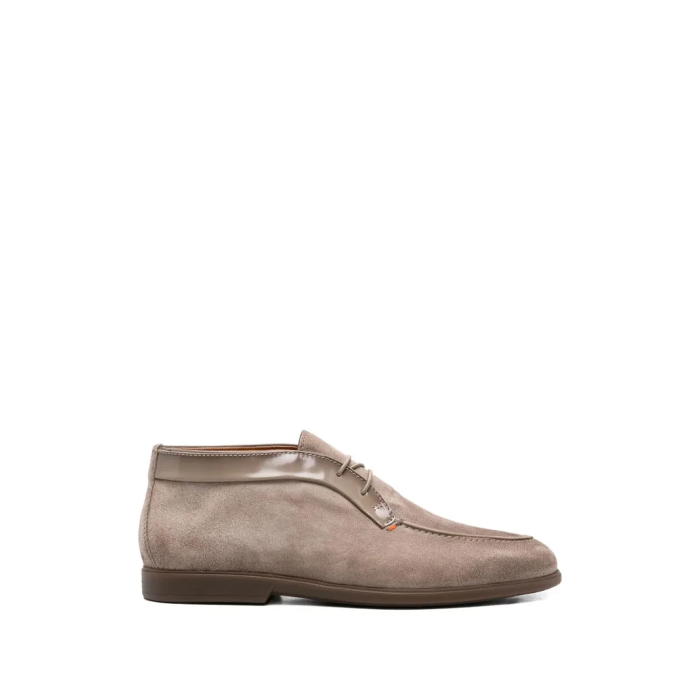 Santoni Herren Beige - Natural Desert Boot Aus Wildleder Und Leder - Shoes - 42 Eu