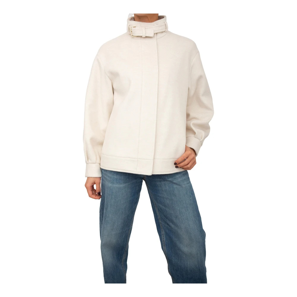 Liu Jo Damen Weiß - Kurzer Mantel - Jackets - Xs