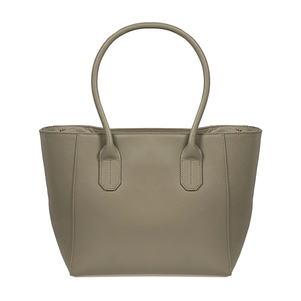 Patrizia Pepe Damen Grün - Leder Shopper Tasche - Bags - One Size