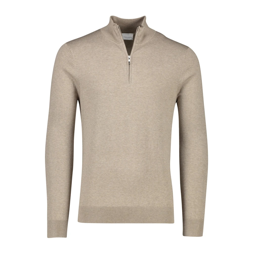 Profuomo Half Zip Pullover Merinowolle Beige Größe M - Bild 5
