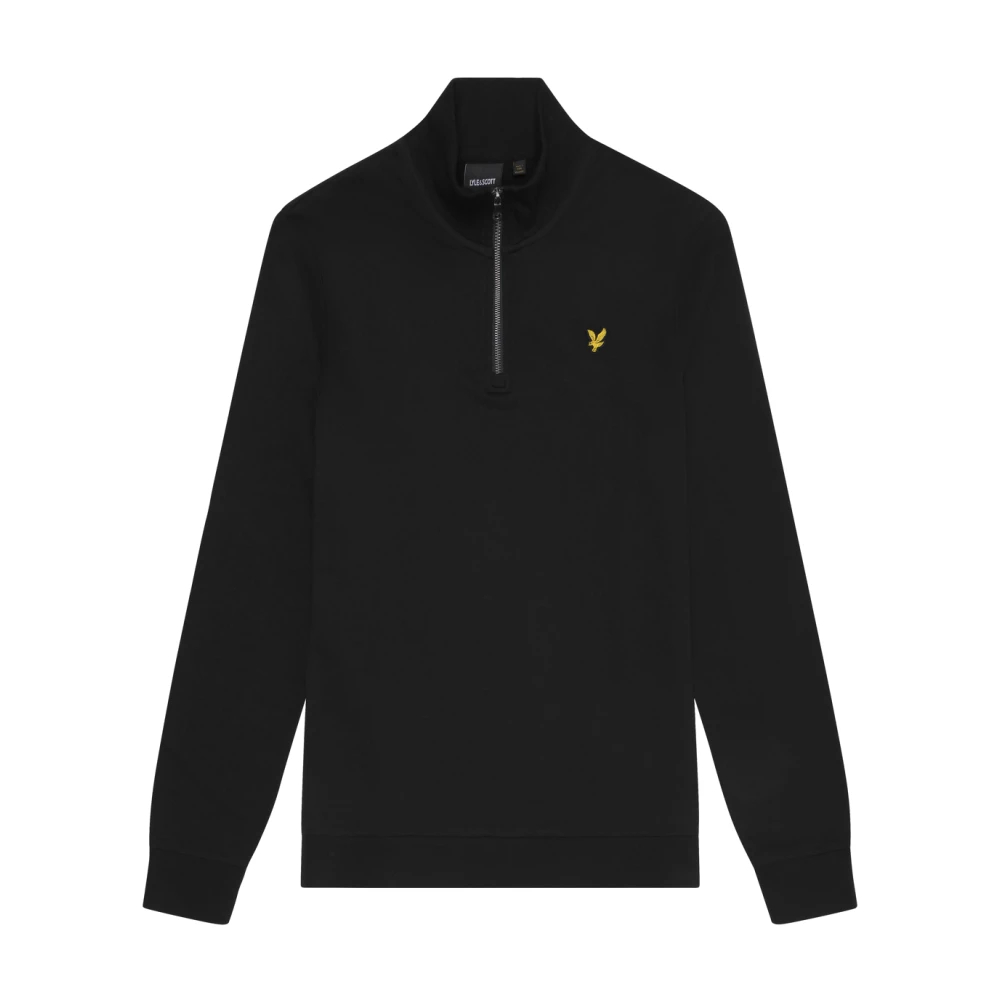 Lyle & Scott Herren Schwarz 1/4-Zip-Pullover Loopback - Bild 9