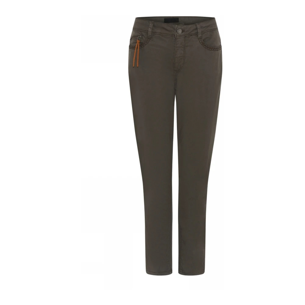 C.ro Damen Grün - Dunkelgrüne Hose Mit Einzigartigem Detail - Trousers - Xl