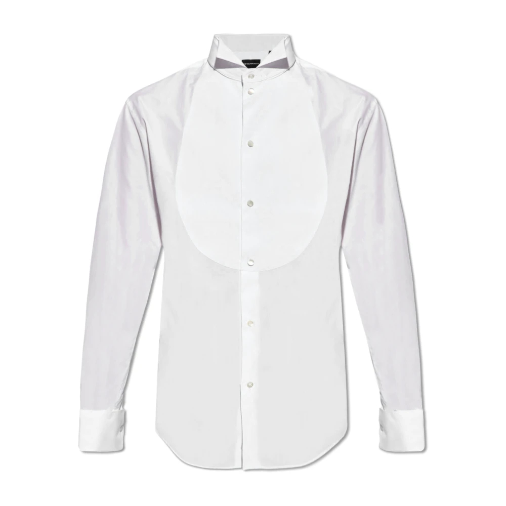 Emporio Armani Herren Weiß - Baumwollhemd - Shirts - S