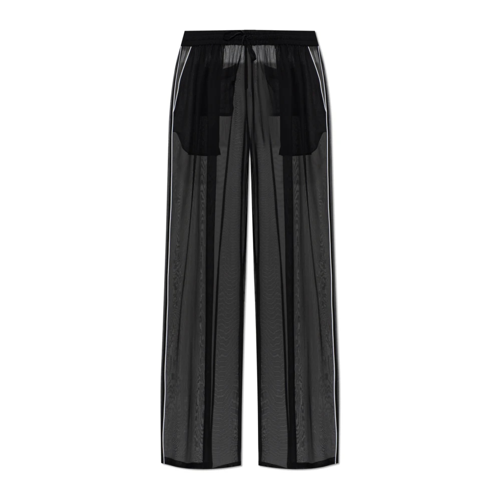 Dolce & Gabbana Damen Schwarz - Seidenhose - Trousers - K -Xs